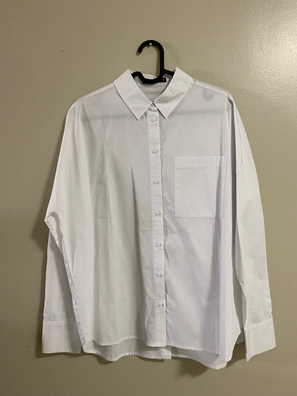 White oversized cotton shirt size EU34 (S)